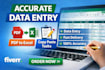do ms excel data entry data cleaning and spreadsheet formatting