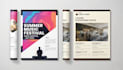 design professional business and event flyer