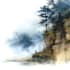 draw a watercolor landscape illustration