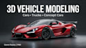 do 3d car modeling vehicle model 3d truck model car for 3d printing and game