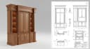 create custom joinery 3d models and millwork shop drawings