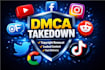 dmca takedown notice for onlyfans, reddit, google and leaked content