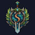 design mythical beasts monsters fantasy logo