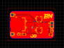 convert schematic to 2 layer pcb layout using easyeda