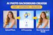 remove photo background and create realistic ai scenes