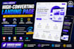 create responsive HTML landing page