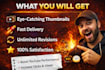 design viral high CTR youtube thumbnails