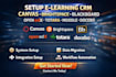 setup elearning CRM canvas brightspace blackboard open edx totara moodle docebo