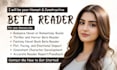 be your romance beta reader thriller beta reader mystery and sci fi beta reader