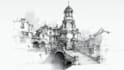 do architecture sketches in high quality