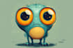 draw cute cartoon character, alien, animal, monster