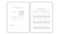 create a printable budget planner PDF and canva template