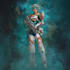 design space warrior sci fi character illustration
