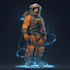 draw sci fi astronaut or space explorer character