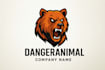 create unique danger animal mascot logo design with copyright