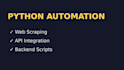develop python automation scripts web scraping and API integration
