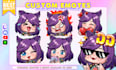 draw twitch emotes, chibi emotes, animated emotes, vtuber, vtuber for stream