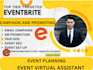 event promotion, eventbrite setup and marketing, webinar promotion
