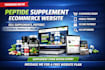 create a peptide supplement ecommerce website or online store
