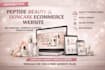 design a peptide beauty or skincare ecommerce website