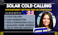 do solar cold calling and appointment setting for US solar companies