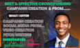 promote and create crowdfunding campaign