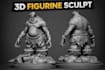 sculpt stylized 3d character for 3d printing