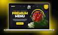 create food catering website and restaurant website