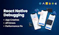 fix react native bugs, expo errors, firebase issues in mobile app