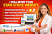 setup stan store stan store setup stan store website systeme io landing page