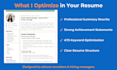 professionally rewrite your resume and linkedin profile
