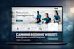 design a professional cleaning service website with booking koala