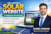 design a solar website to generate solar leads