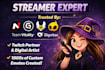 create custom twitch emotes, kick emotes and streamer emojis