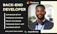 integrate setup supabase auth firebase auth backend react web node js database