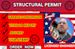 structural permit drawing,garage conversion,title 24 for california,usa stamp