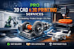 3d cad design technical drawing 3d printing 3d rendering inventor onshape