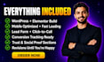 design wordpress landing page for google ads, high converting landing page
