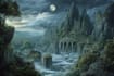 create fantasy landscape illustrations