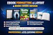 do ebook formatting ebook layout design book cover design canva ebook design