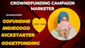 create and proomote crowdfunding gofundme indiegogo kickstarter campaign