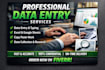 do professional data entry in excel