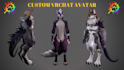 make 3d furry avatar anime vrc model furry nsfw  anime vtuber avatar commission