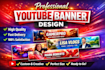 professional youtube banner and channel art design