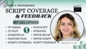 do script coverage, feedback, notes, analysis for TV pilot or film screenplay