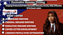 write an ats optimized executive resume for ceo, vp, director and c suite