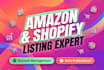 upload products to shopify store with SEO product listing