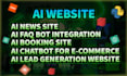 develop ai website, ai chatbot, ai web application, ai saas