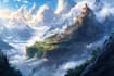 create fantasy landscape illustrations