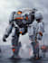 draw amazing character mecha robot illustration